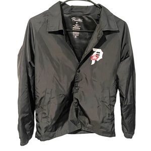Primitive Black Coach Jacket with Lip Logo - Women's